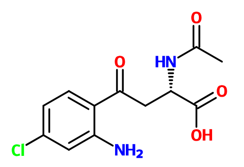 (image for) MC021450 2(S)-Acetylamino-4-(2-amino-4-chloro-phenyl)-4-oxo-butyric acid
